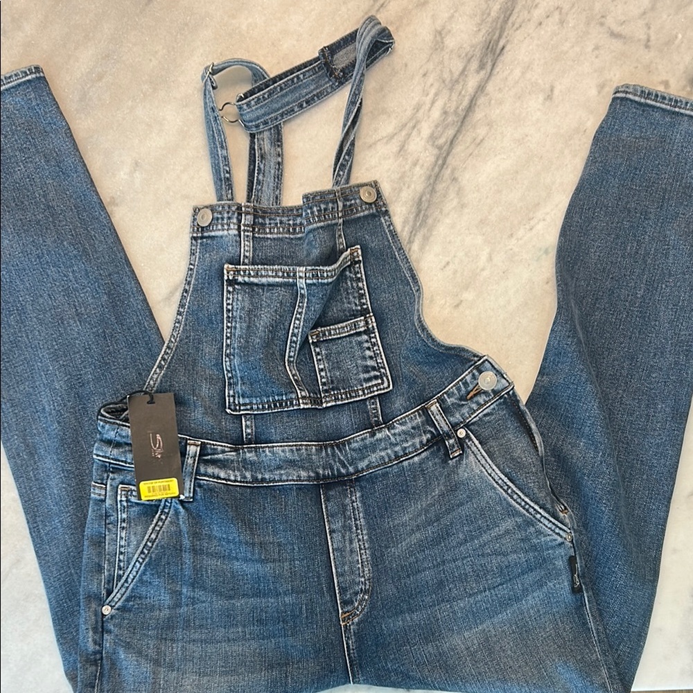 Silver Jeans Blue Denim Overalls Classic Style